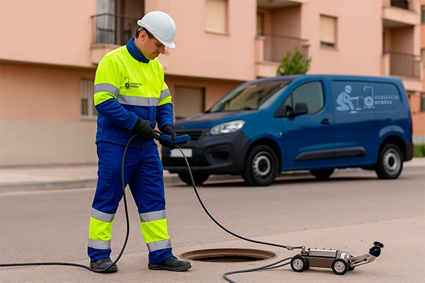 Desatascos con robot fresador